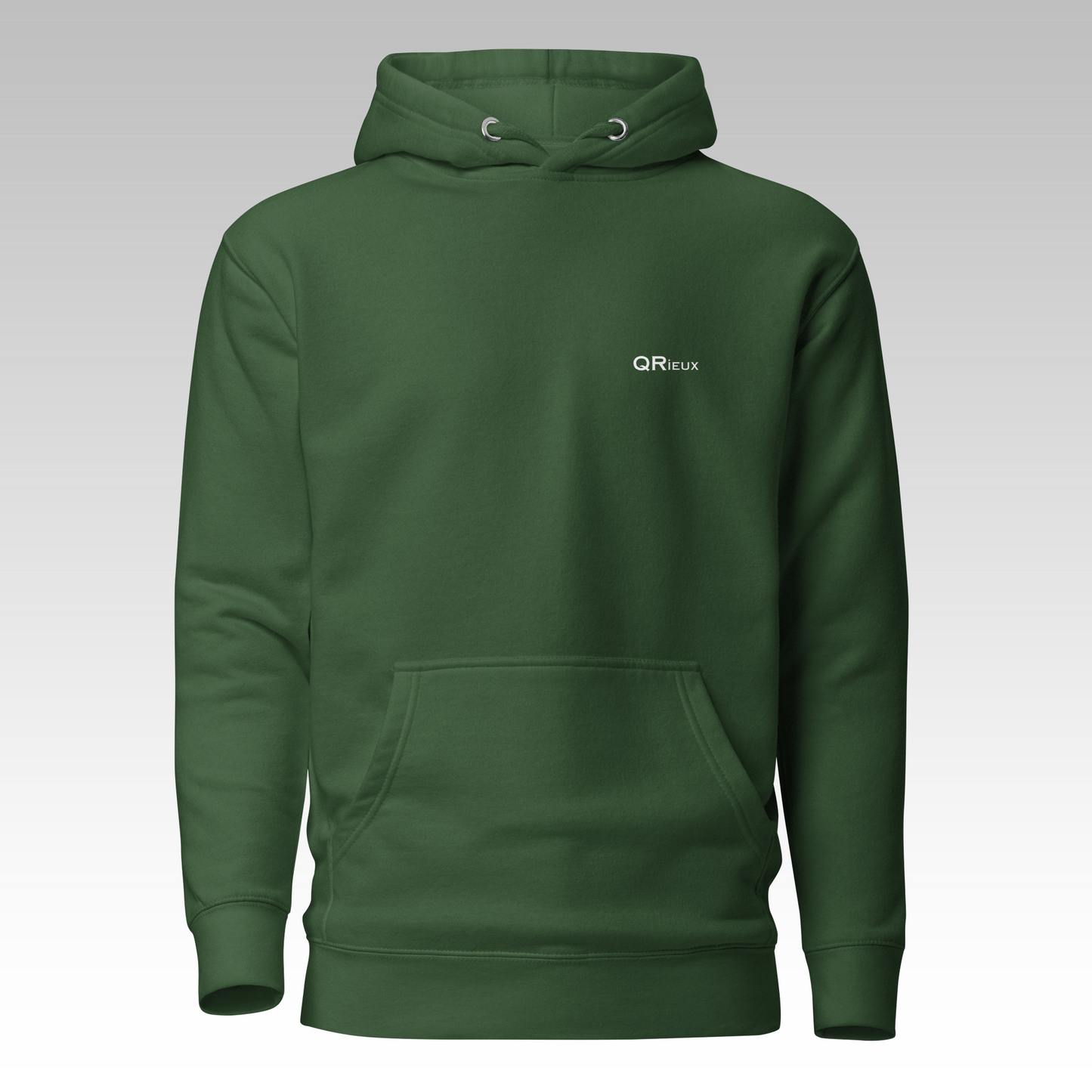 Sweat "Sois QRieux" Vert