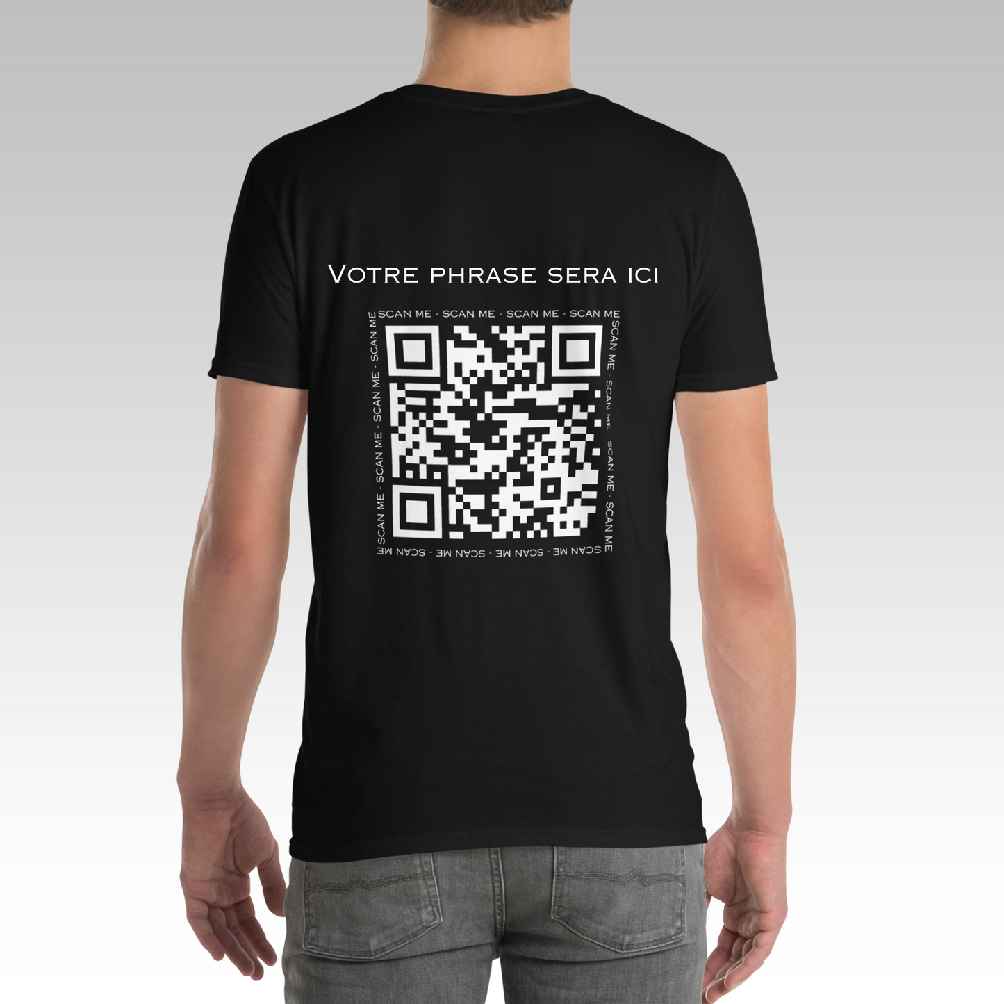 T-Shirt Personnalisable Noir/Blanc