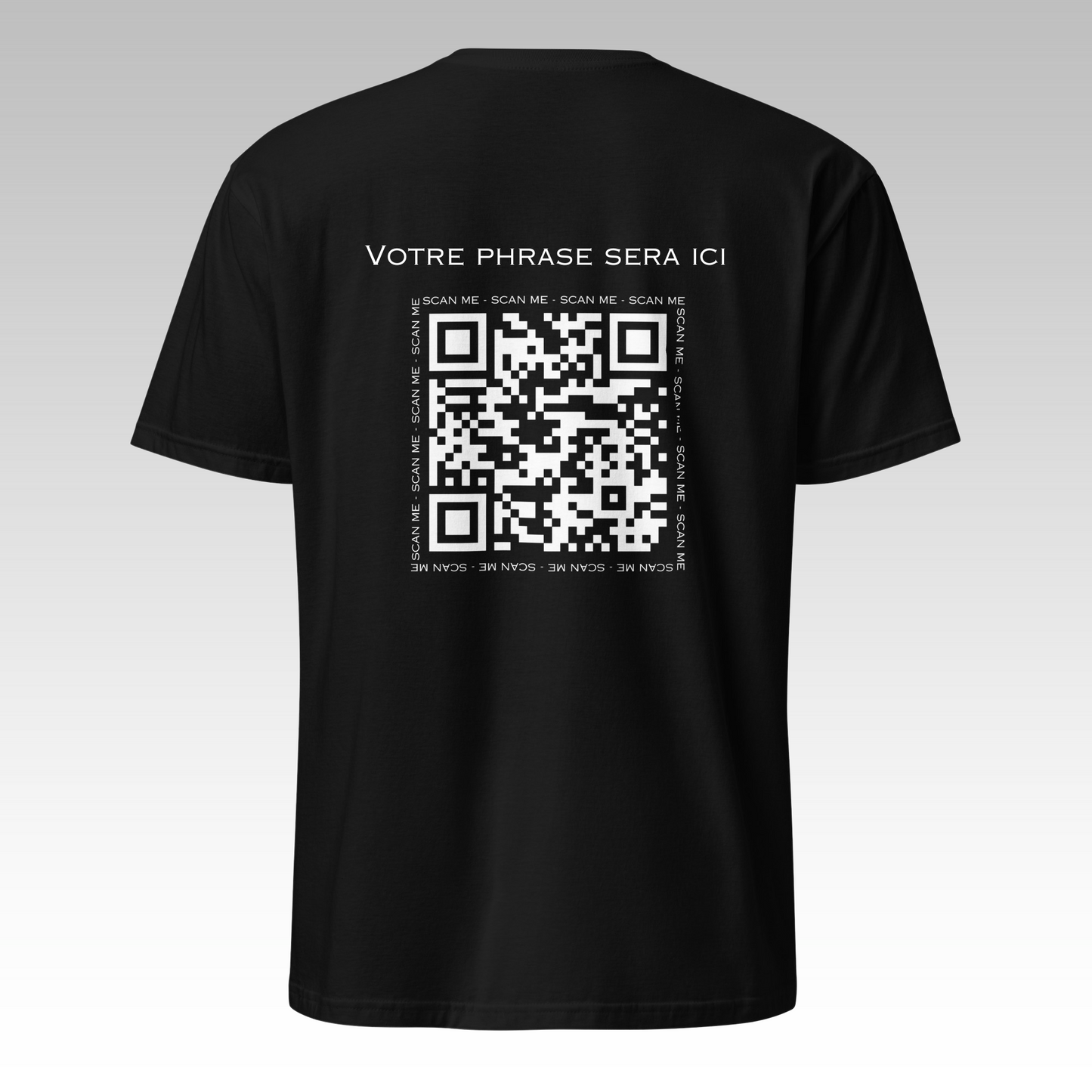 T-Shirt Personnalisable Noir/Blanc