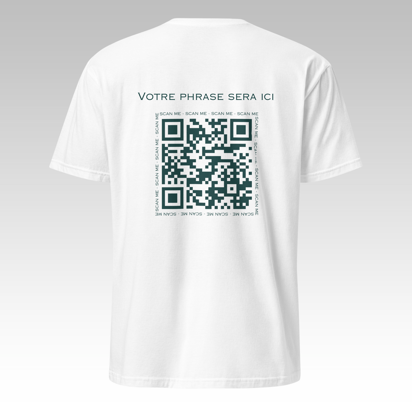 T-Shirt Personnalisable Blanc/Vert