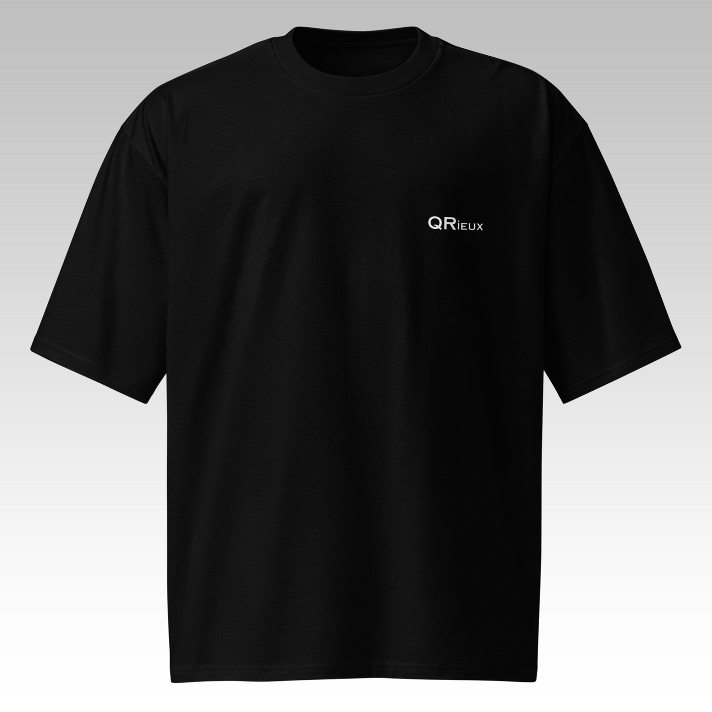 T-Shirt Oversize "Sois QRieux" Noir