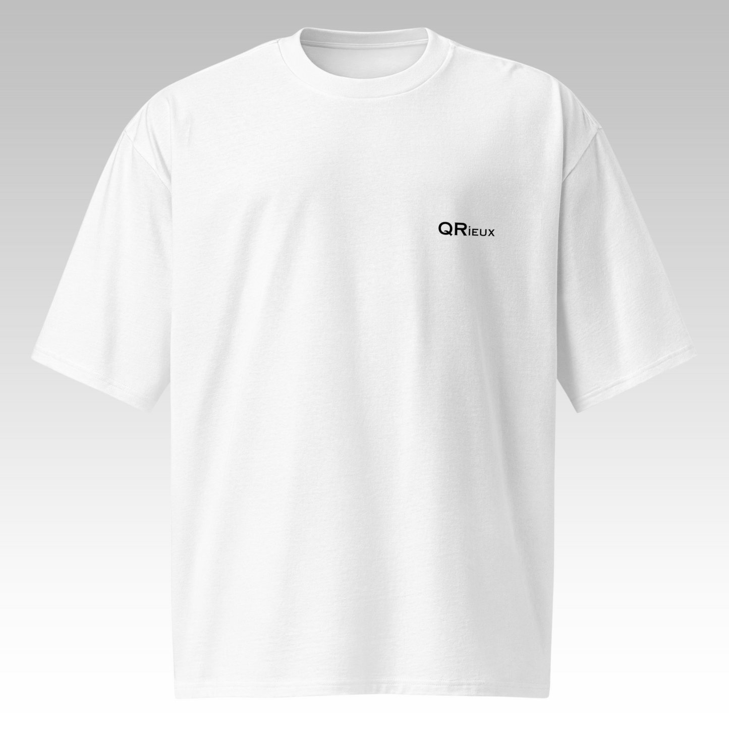 T-Shirt Oversize "J'aime les Q...Rieuses" Blanc