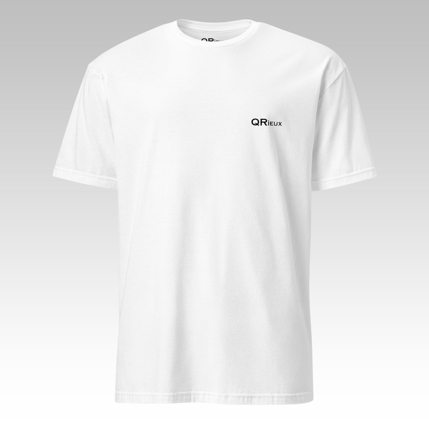 T-Shirt "J'aime les Q...Rieuses" Blanc/Noir